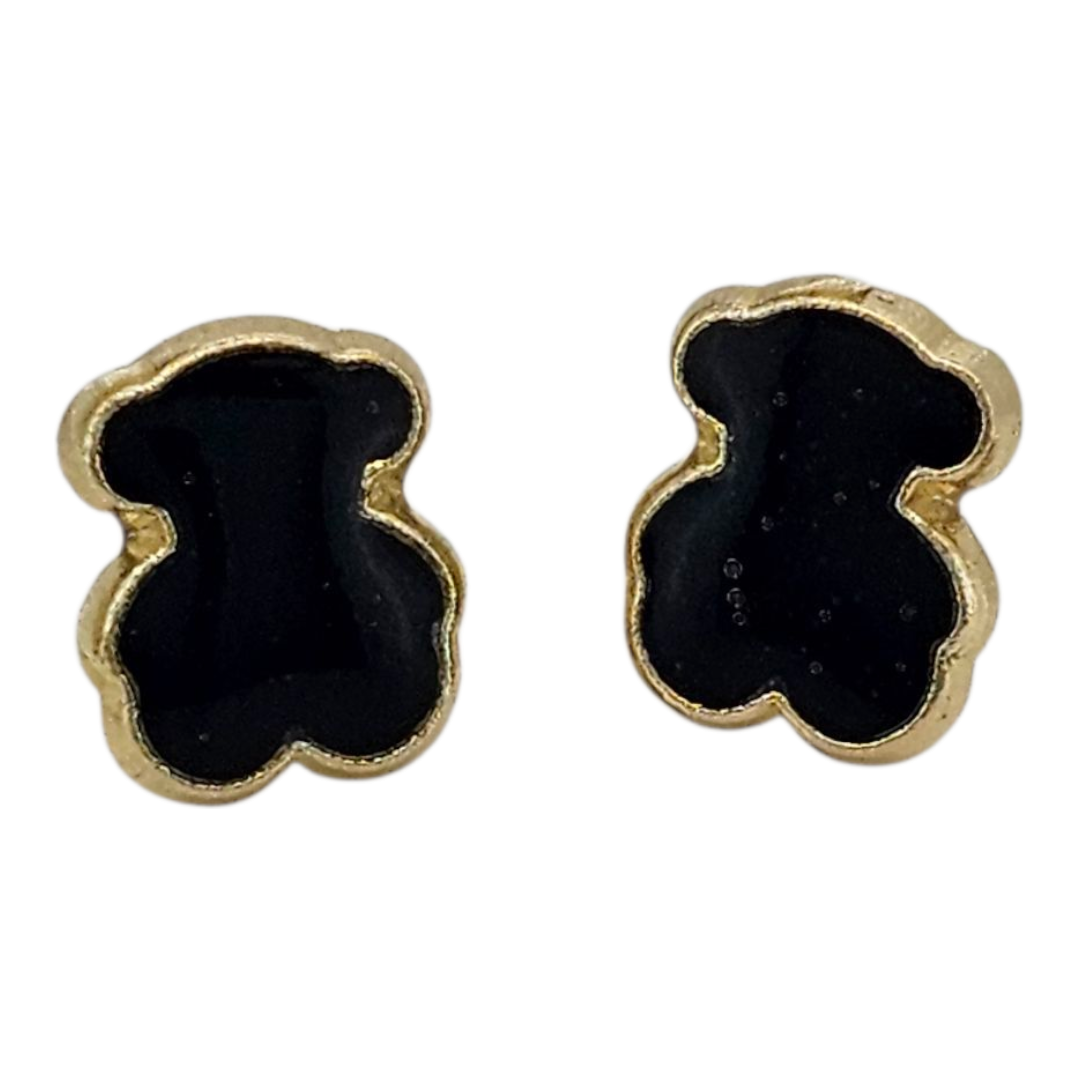 BROQUEL OSO ESMALTADO ORO 10K