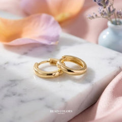 HUGGIE 14MM ORO 10K