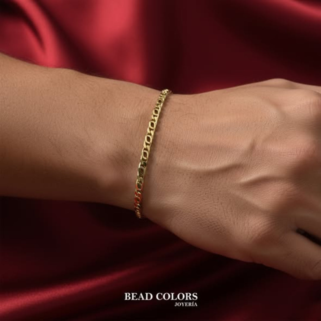 PULSO OJO POLLO 21 CM ORO 10K