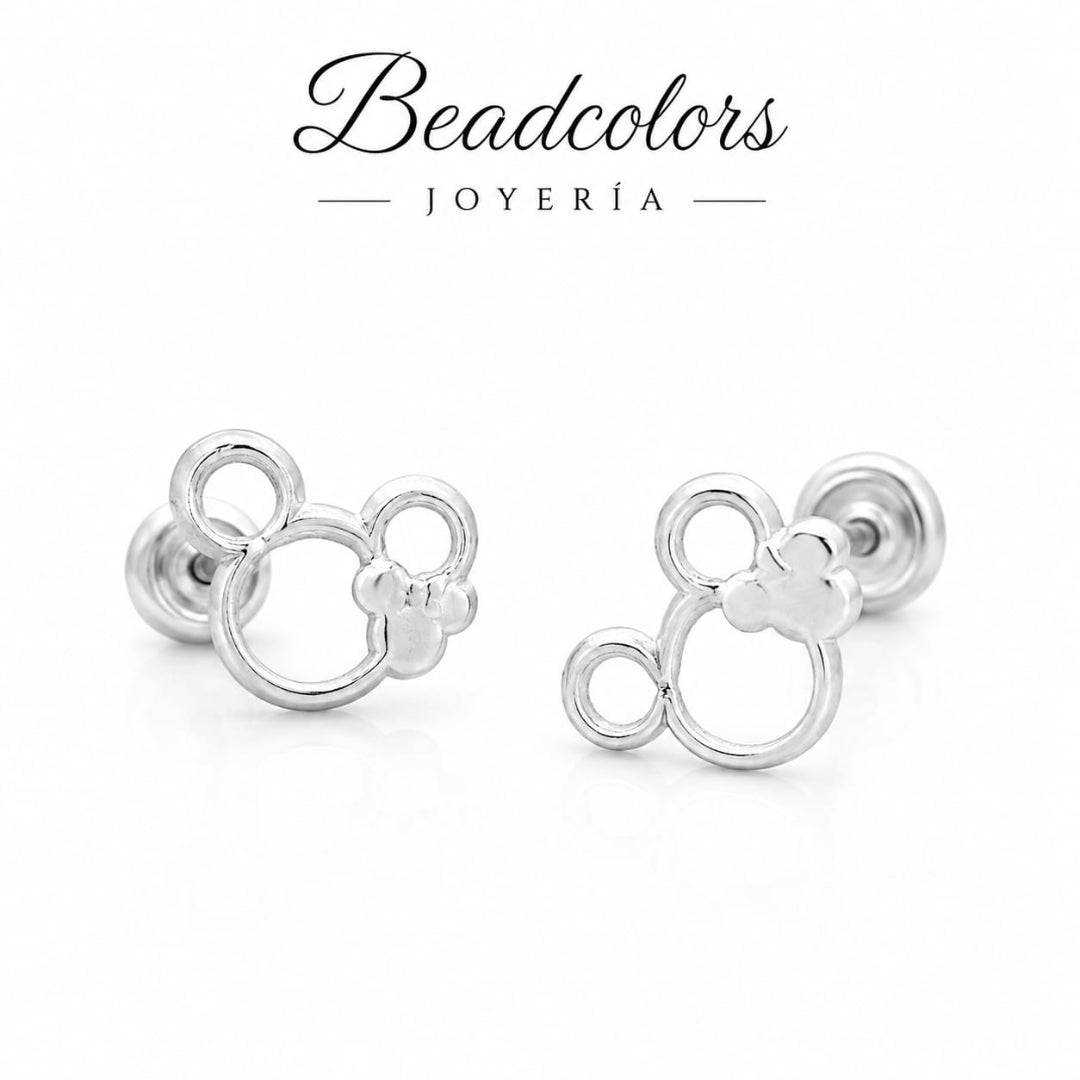 BROQUEL M SILUETA DOBLE PLATA .925