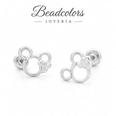 BROQUEL M SILUETA DOBLE PLATA .925