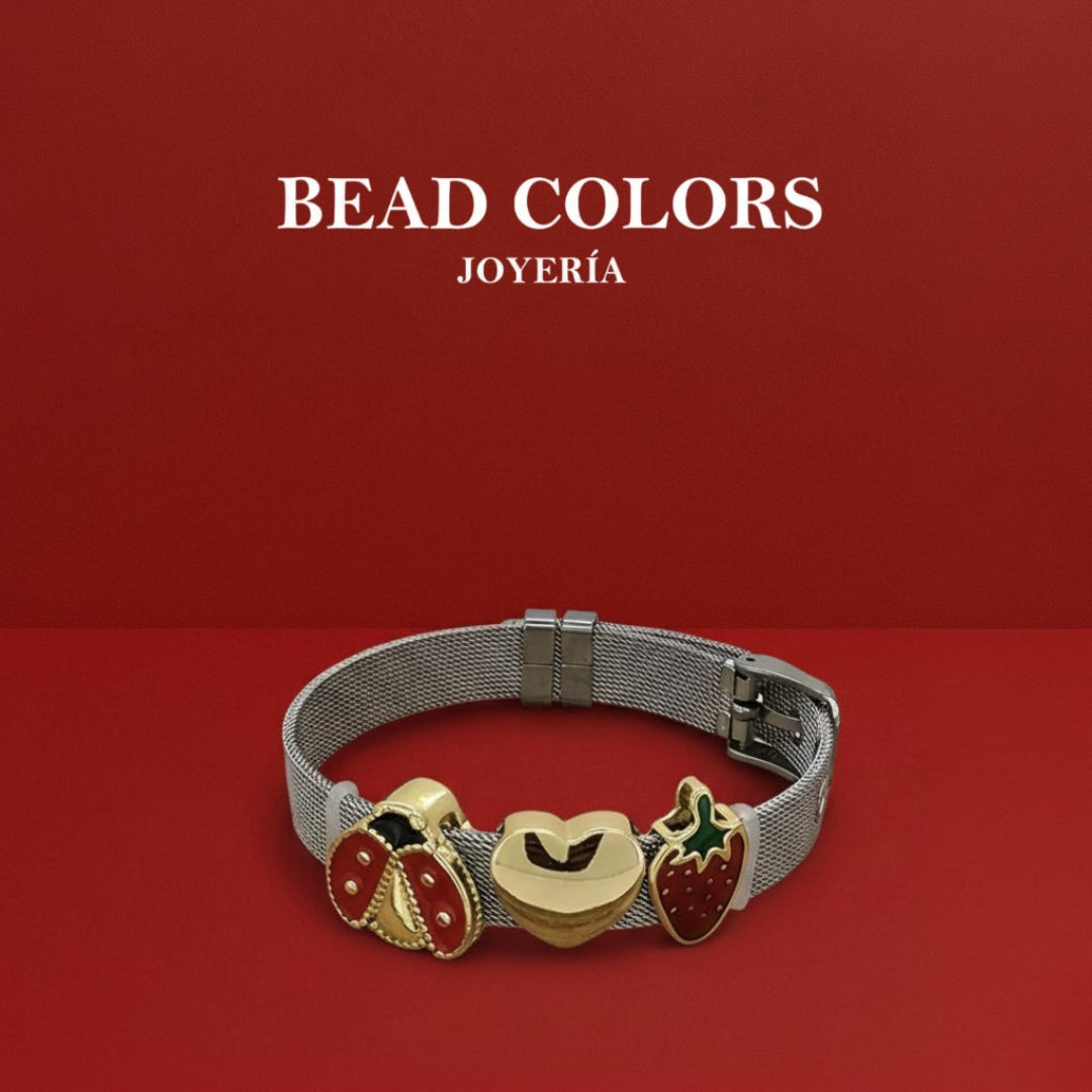 PULSO MARIQUITA CORAZON ACERO