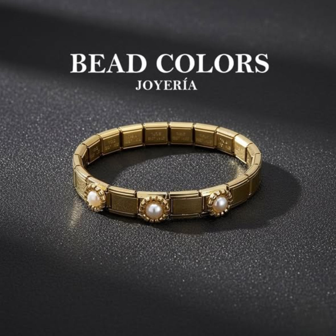 PULSO ITALIANO PERLAS ACERO