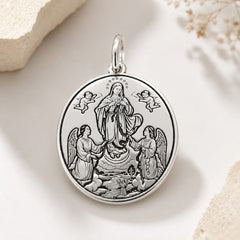 DIJE VIRGEN MARIA DESATANUDOS PLATA .925