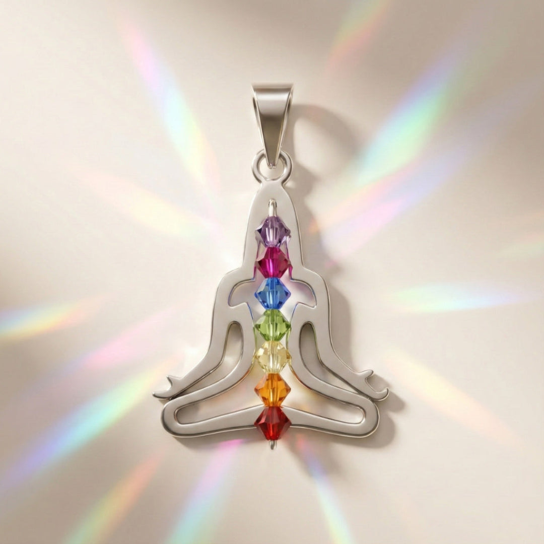 DIJE MEDITACION CHAKRAS PLATA .925
