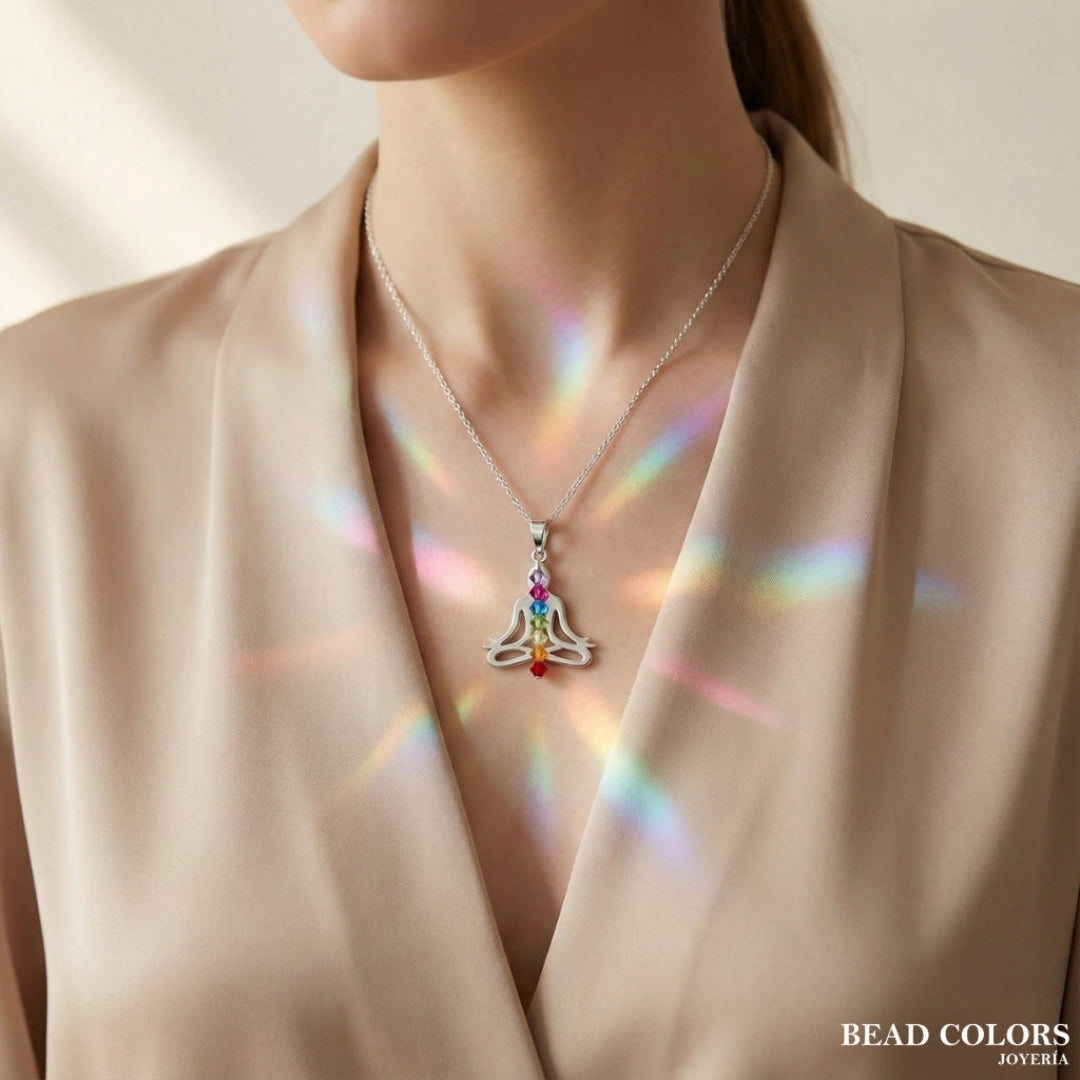 DIJE MEDITACION CHAKRAS PLATA .925