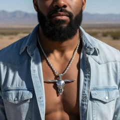 DIJE CALAVERA PLATA .925