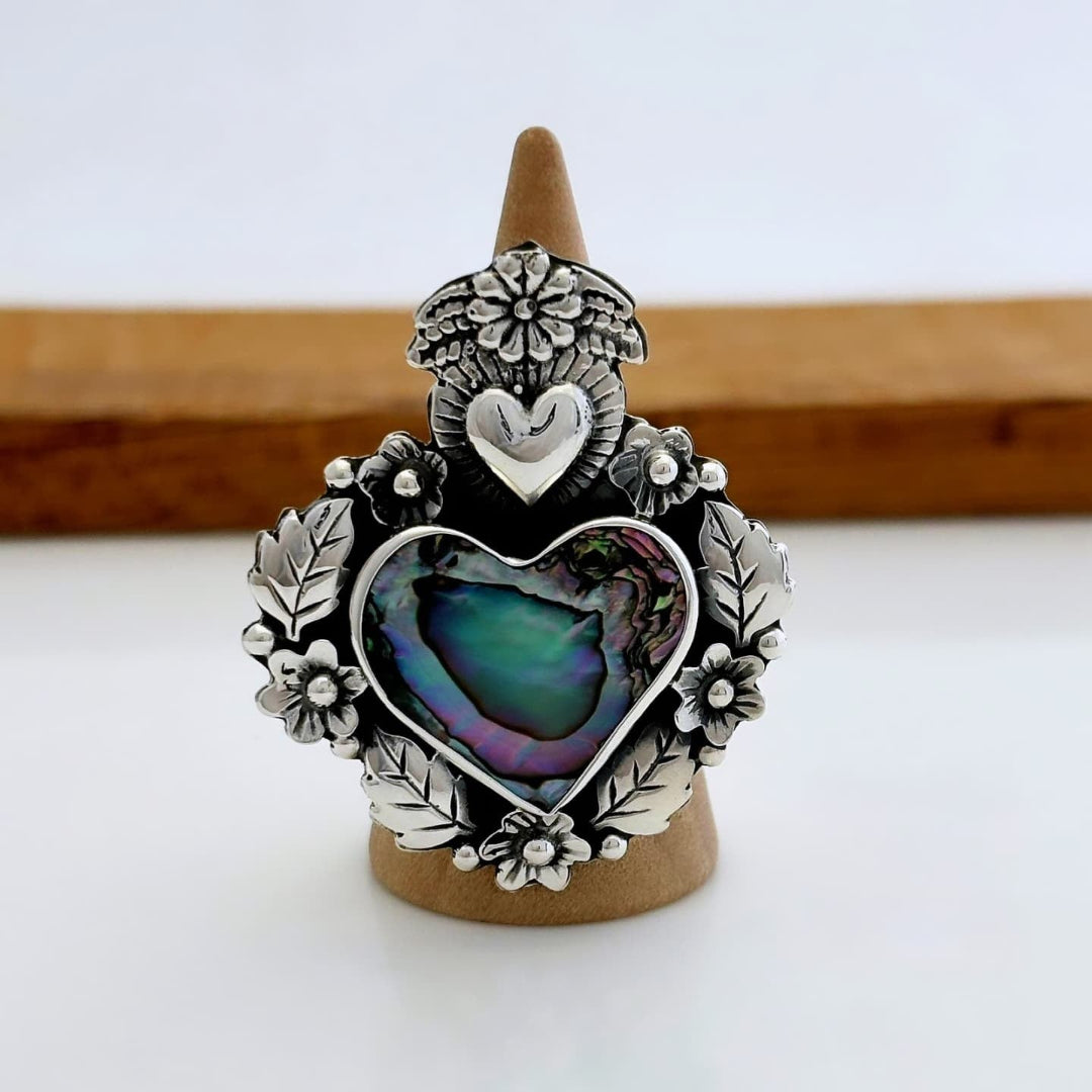 ANILLO SAGRADO CORAZON AJUSTABLE ABULON