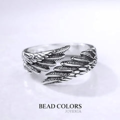 ANILLO ALAS PLATA .925