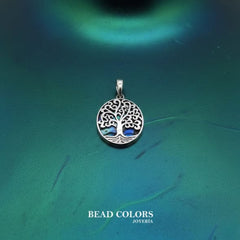 DIJE ARBOL ABULON PLATA .925