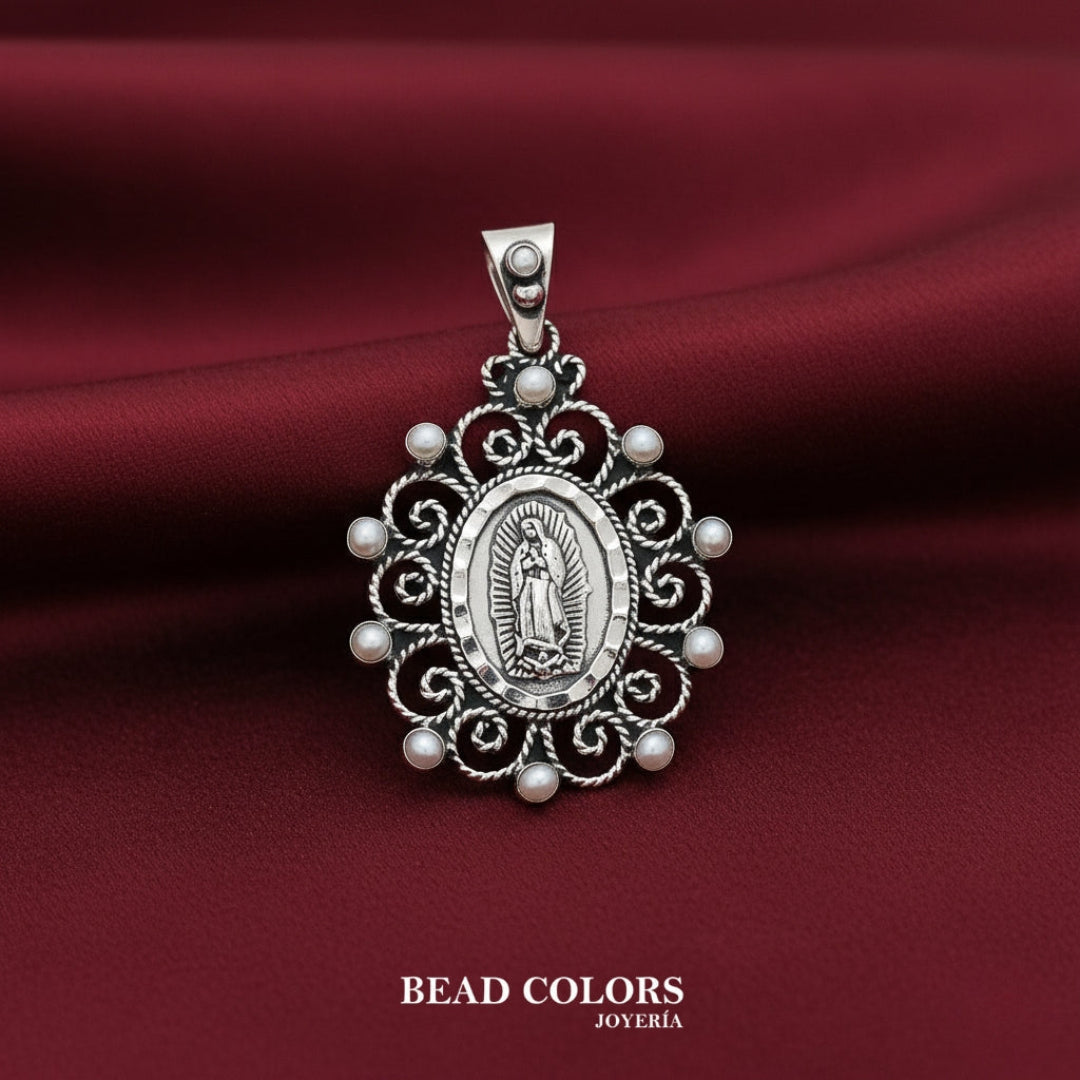 VIRGEN PERLA PLATA .925