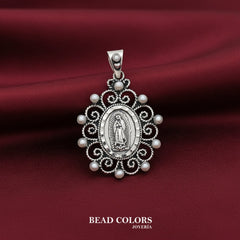 VIRGEN PERLA PLATA .925