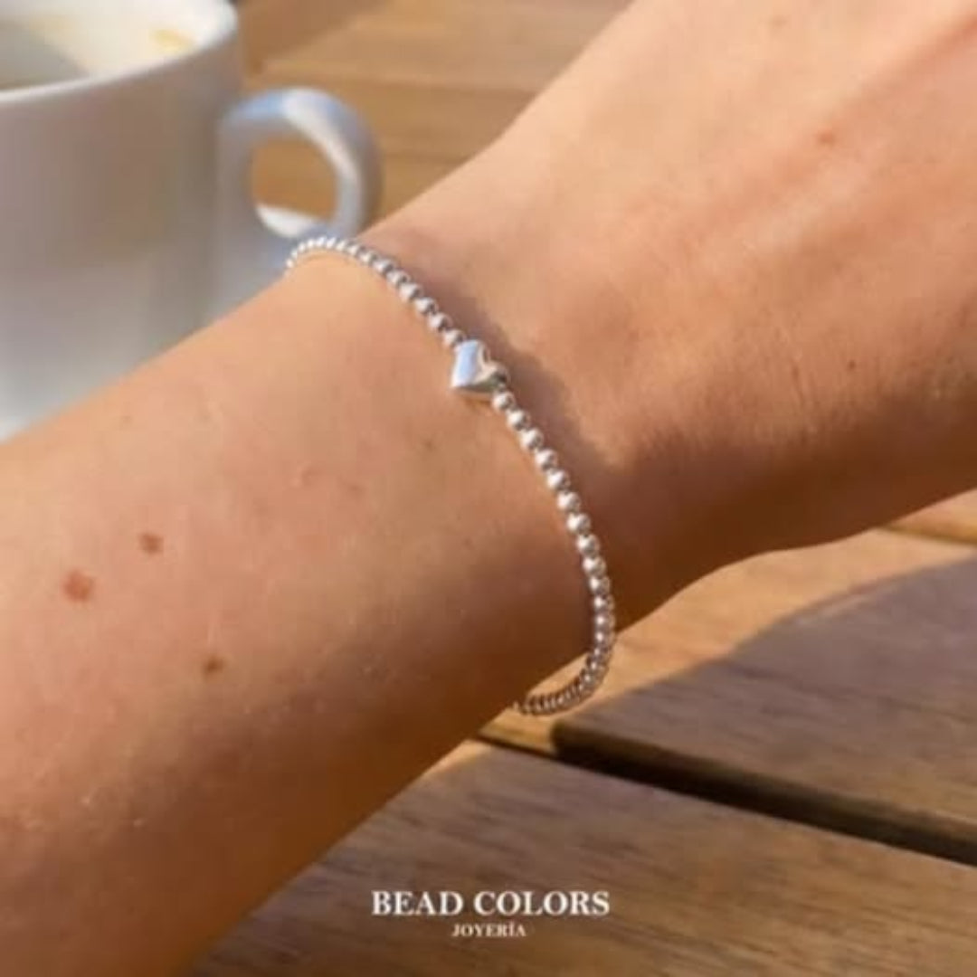 PULSO CORAZON PLATA .925