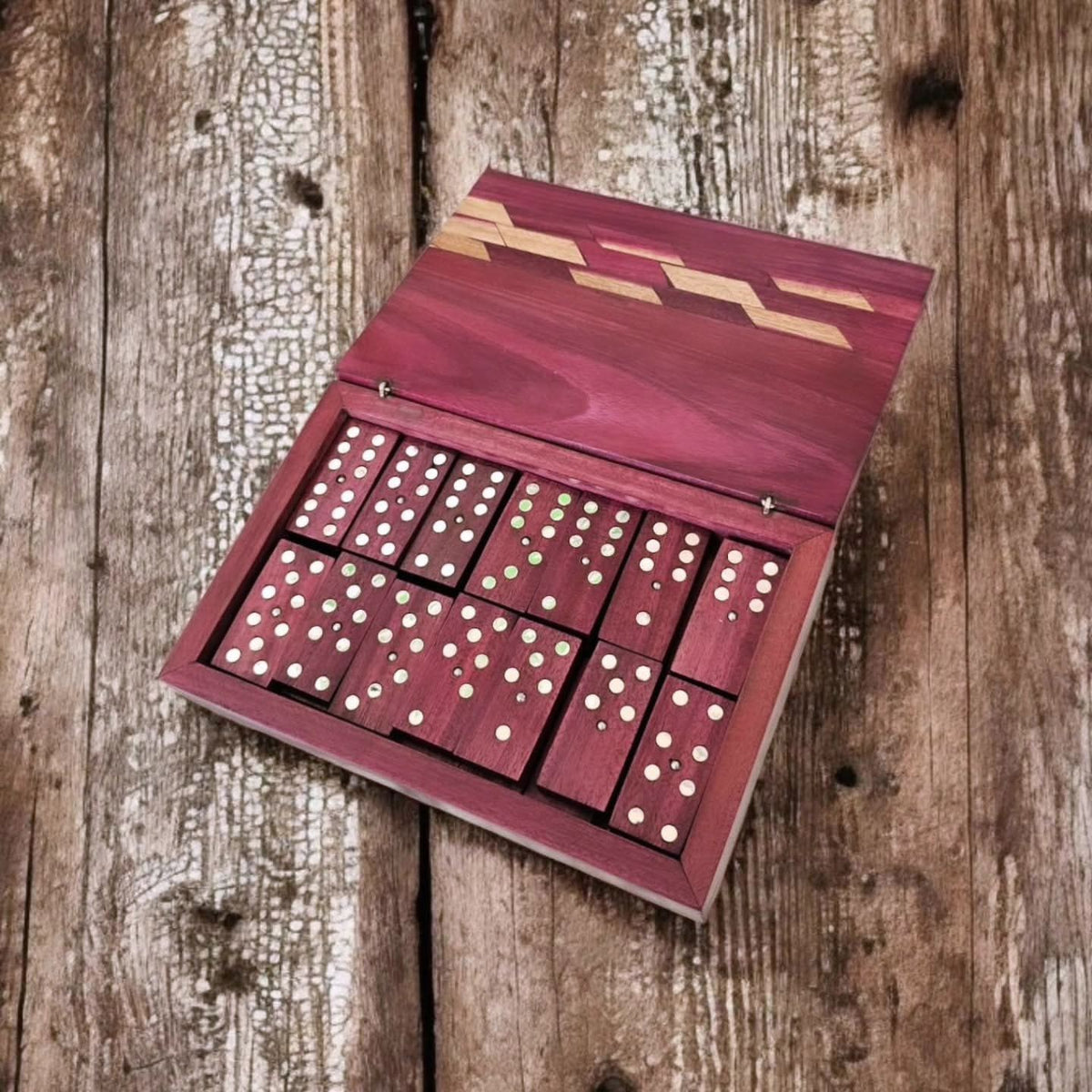 DOMINO PALO DE ROSA PLATA .925