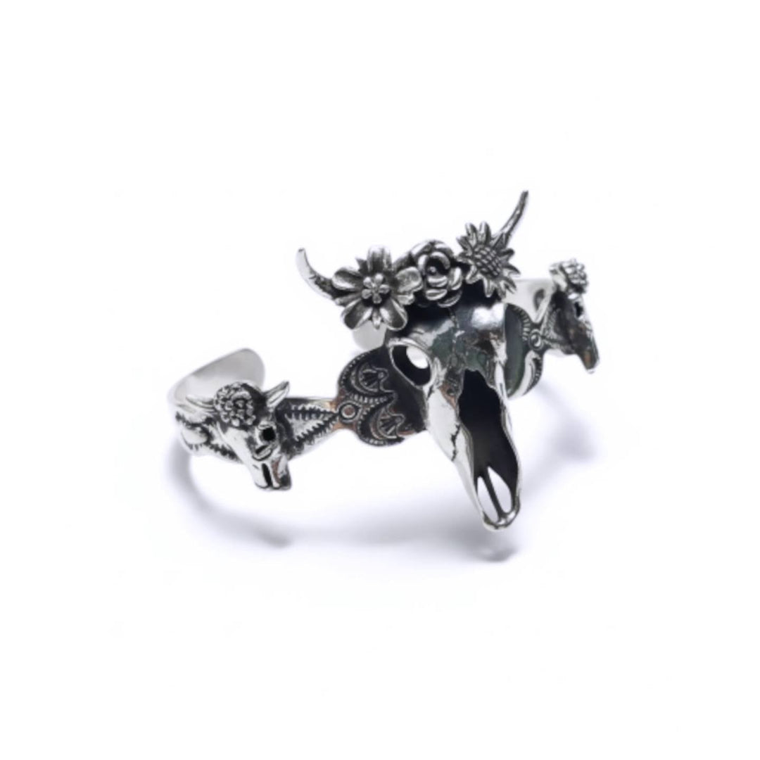 BRAZALETE CRANEO CM PLATA .925
