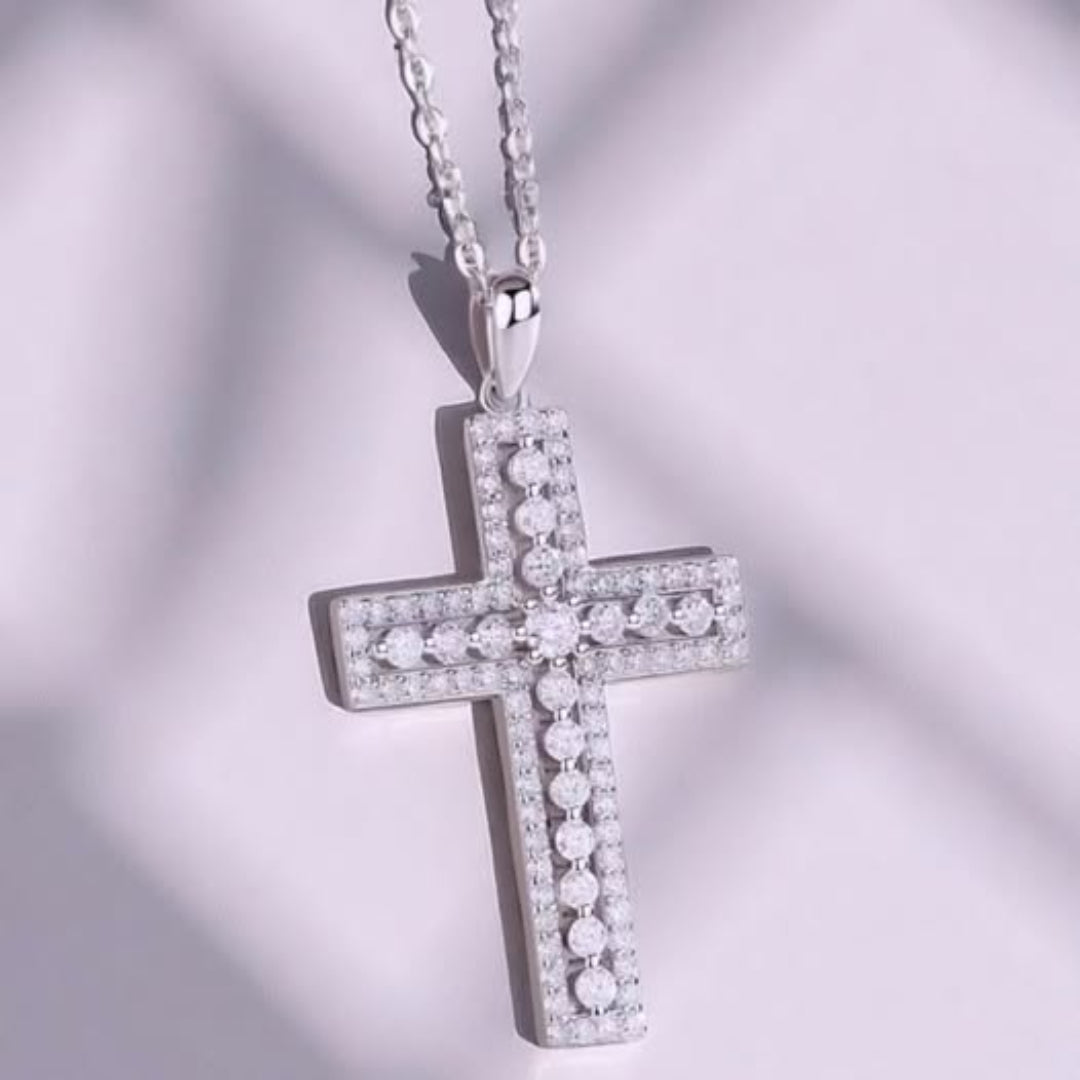 MOISSANITA GARGANTILLA PLATA .925