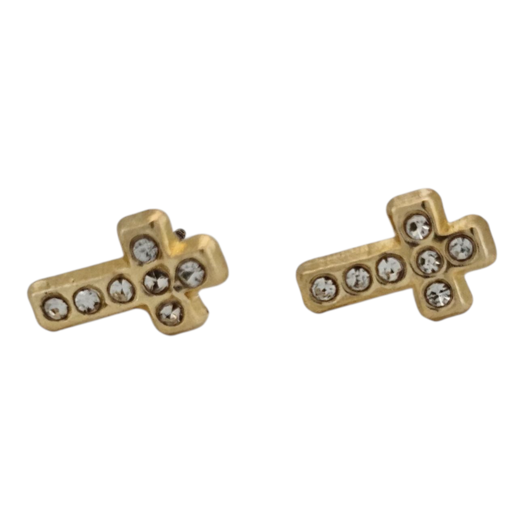 BROQUEL CRUZ C/ZIRCONIA ORO 10K